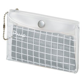 Kokuyo Piiip F-VBF242-1 Pouch, Mini Pouch, Small, Transparent, with Inner Case, Idol Support Activities