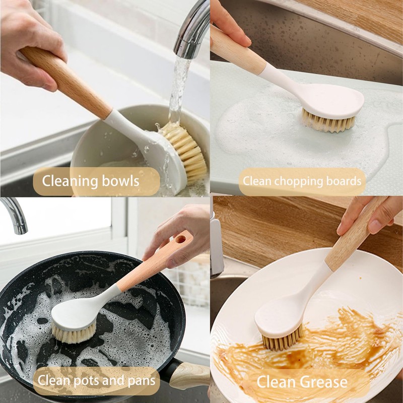 Dish Brush with Non Slip Handle Scrub Brush for Dish