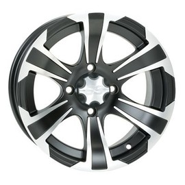 4/137 ITP SS312 Alloy Series Wheel 14x6 4.0 + 2.0 Matte Black for Can-Am Outlander Max 500 EFI XT-P 2010