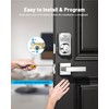 Zowill Keyless Entry Door Lock with 2 Lever Handles, Electronic