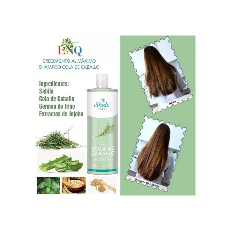 Sheló Nabel Shampoo Cola De Caballo 950 Ml Brillo Sedosidad
