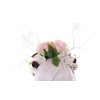 C-81 Headband with Colourful Artificial Flowers White Branches Forest Fairy