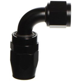 Vibrant (21910) -10AN 90° Hose Fitting, Black