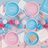 Unique 73384EU Eco-Friendly Paper Plates-18 cm-Blue Hearts Baby Shower-8 Count
