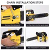 4 Packs 18 Inch Chainsaw Chain 62 Drive Links .050"