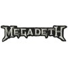Application Megadeth Silver Logo Patch Novelty