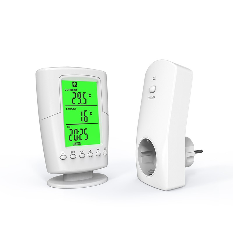 Smart Programmable Wireless Remote Thermostat + Plug in Socket Heating