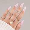 CloudTrip 30 uñas postizas de almendra - Uñas de gel