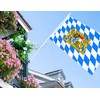 3×5 FT German Bavaria Lion Flag, Large 100D Germany Bayerisch