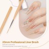 Gaoy 8 Pzs Pinceles Para Nail Art, Herramientas De Diseño...
