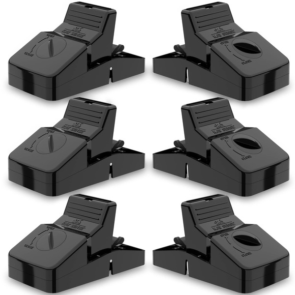 Pest Control Rat Traps, Professional Multi Captsure Set of 6