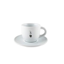 BIALETTI(ビアレッティ) Bialetti Cup & Saucer with Logo Espresso Coffee Cup