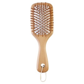 Sanrio Characters Wood Paddle Brush, Cinnamon Roll, Approx. 8.1 x 2.6 x 1.6 inches (205 x 67 x 40 mm)