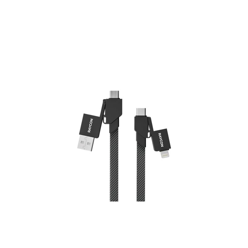 Raycon Magic Flex Cable, Universal Cable Charger 6-in-1 (6 inches),