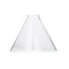 B&P Lamp® Clear Glass Deep Cone Shade with 7 Inch