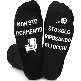 AONVEKI Gift for Men, Christmas, Funny Men's Socks 43-46, Funny Gift for Men, Birthday, for Dad, Grandpa, Him, Boyfriend, Black, 43-46, black