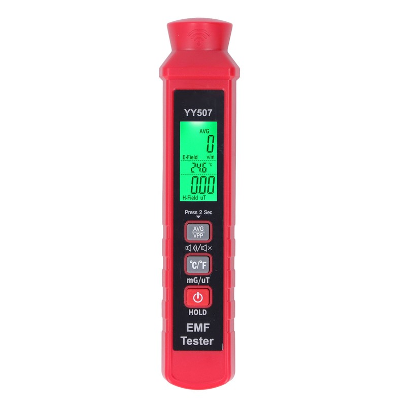 3V Electromagnetic Radiation Meter EMF Meter LCD Backlight Display Sound