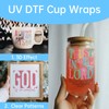 XRTHGS UV DTF Cup Wrap for 16 OZ 24PCS Inspirational