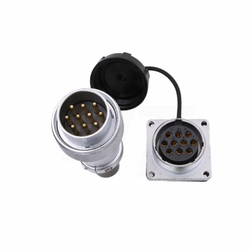 HangTon WS28 10 Pin Aviation Circular Power Electrical Connector Male