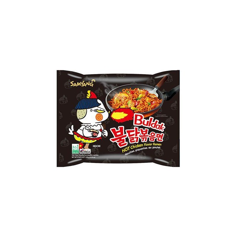 Samyang Buldak Ramen Black, Hot Chicken Flavor 1 CASE 8pk
