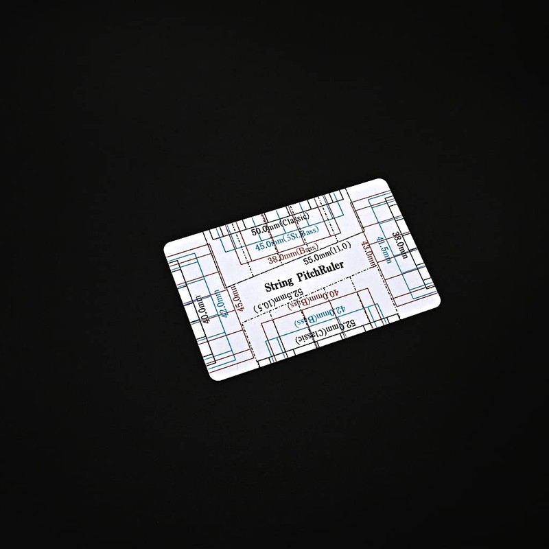 Alnicov Guitar String Action Gauge Ruler String Pitch Ruler Card