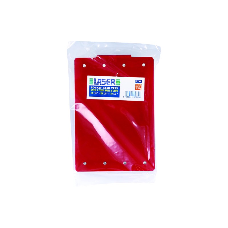 Laser 2789 Socket Rail Rack - Small, Red