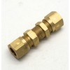 British Made 8mm to 8mm Equal Ended Bulkhead Brass Compression