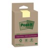 Post-it Super Sticky 100% Recycled Notes XXL, Canary Yellow, Lined