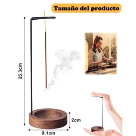 JIAQCN Porta Incienso, Base para Incienso, Porta Incienso Elegante, Adecuado para Oficinas, Yoga, Salas De Estar, Dormitorios, Hoteles, Templos, Saunas, SPA, Meditación, Etc
