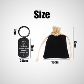 OAAO 1 Piece Safe Driving Key Ring, 1 Piece Storage Bag, Car Key Chain, Creative Key Ring, Driver Key Chain, Gift For Friends