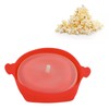 Microwavable Popcorn Bowl with Transparent Lid and Handle Collapsible Silicone