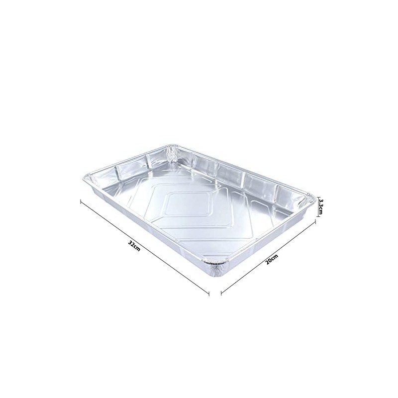 Deli Supplies Disposable Large Aluminium Foil Trays Baking Container Roasting