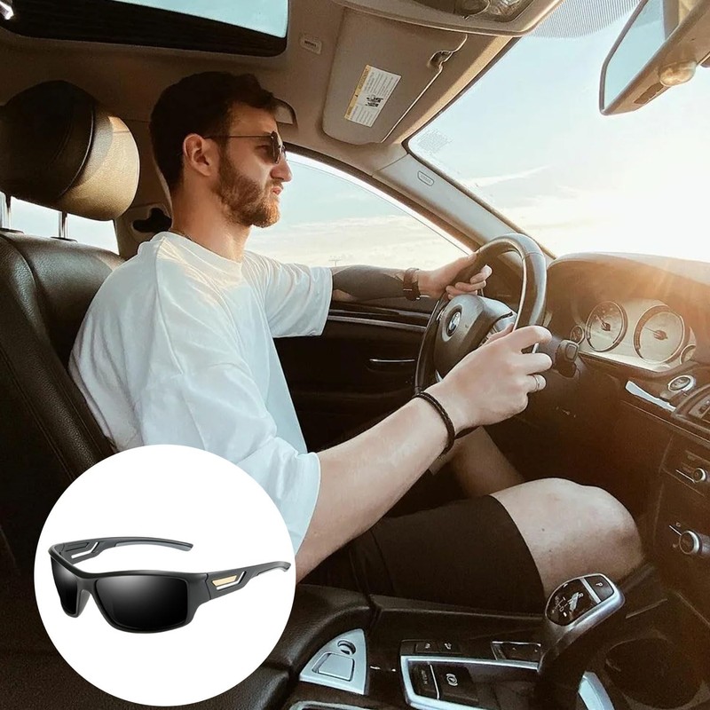Polarised Sports Sunglasses for Men and Women, TR90 Frame Driving,