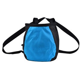 Climber Chalk Bag, Powder Bag Dirt-Proof Ployester Rock Climbing Bag, Body Building Gym Use for Mountain Climbing Lovers(Blue)