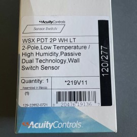 Sensor Switch Acuity Controls WSX PDT 2P WH LT *219V11 2-Pole, Passive Dual Tech Wall Switch