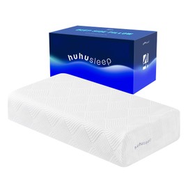 Huhu Sleep Cube Pillow for Side Sleeper with Firm Layer, Cooling Memory Foam Pillows with Two Side Four Types of Softness for Neck and Shoulder Pain, King or Queen 24"x12"x5"
