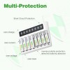 EBL 8 Slots LCD Rechargeable Battery Charger For Ni-MH Ni-Cd