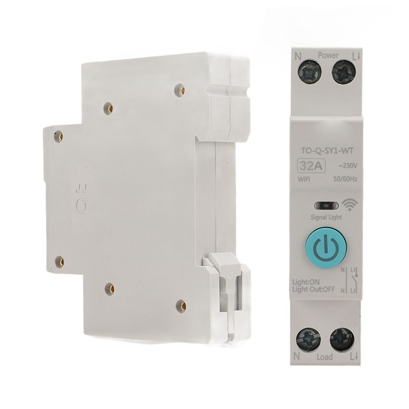 WIFI Smart Switch Breaker Wireless Phone Remote Control DIN35 Rail