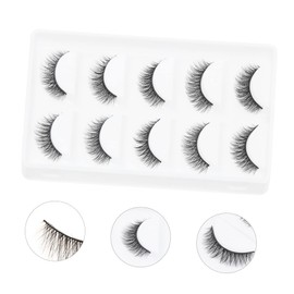 Baluue Dense Fiber Eyelashes Pair False Lashes Set for Makeup Thick Eyelash Extension for Daily Wear