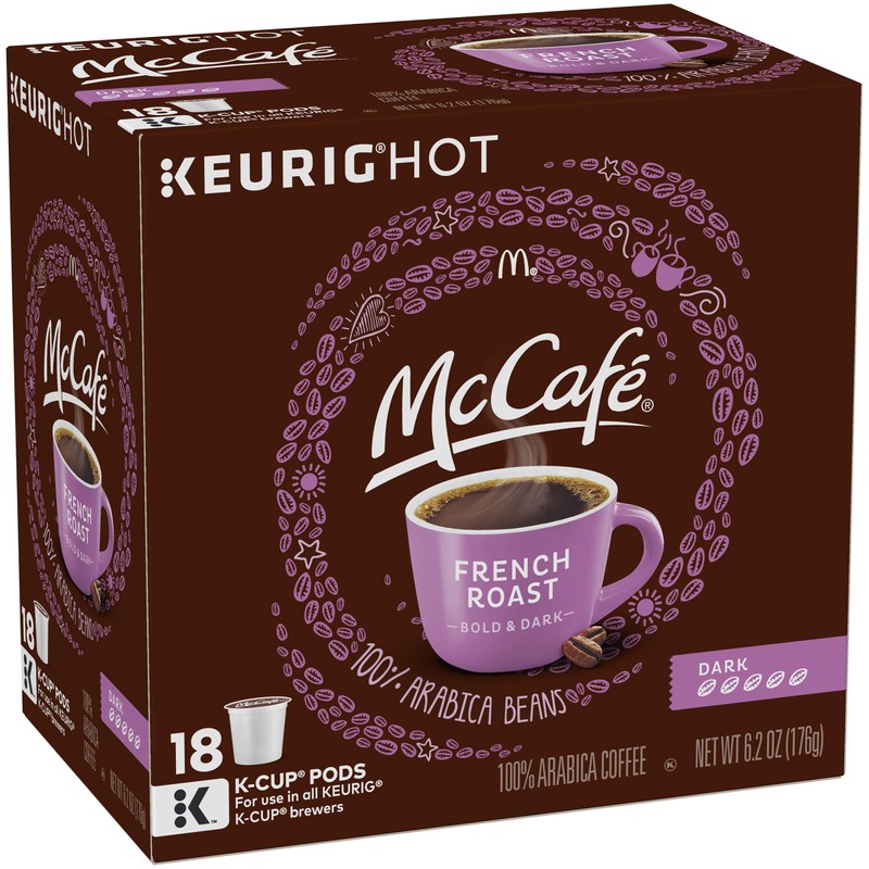 McCafé French Dark Roast K-Cup Coffee Pods (18 Pods)