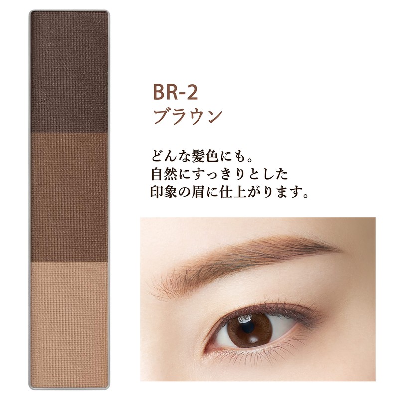 Visee Visee Riche Eyebrow Powder, Unscented, BR-2, Brown, 3 Gram