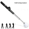 Golf Swing Practice Stick, Telescopic Golf Training Aid with Non-slip