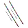 2Pcs Collapsible Metal Straw 304 Stainless Steel Drinking Travel Telescopic