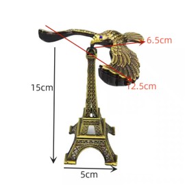 Metal Balance Eagle Statue,Balance Bird Eiffel Tower with a Balance Eagle Tabletop Decoration Anti Gravity Bird Metal Crafts