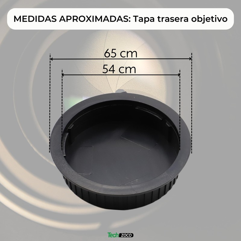 TECHZOCO Front and Lens Cap Compatible with Canon EF/EF-S 4000D