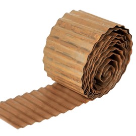 Corrugated Metal Garden Edging,Heavy Duty Landscape Edging Garden Edging Borders Landscape Borders for DIY Flower Beds,Lawns,Pathway (Rusted-12Inch×20FT) …