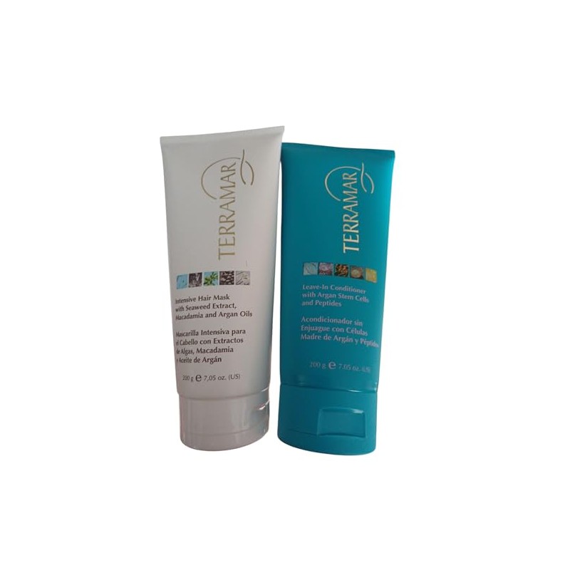 Terramar Kit de Tratamiento Capilar, Mascarilla Intensiva y Acondicionador Sin