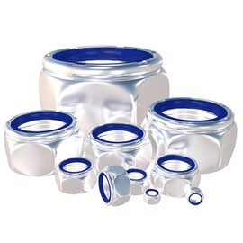 M16 Stainless Steel Lock Nuts 5pcs 316 Stainless Steel Hex Lock Nylon Insert Nut (5pcs, 316 M16)