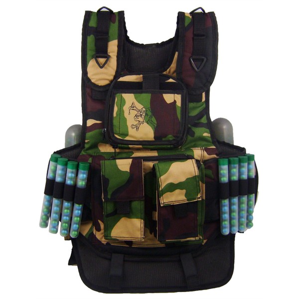 Maddog Sports Tactical Paintball Harness Vest - Camo