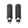 LKTFATD RCA Male Plug to 6.35mm 1/4" Inch Mono Socket